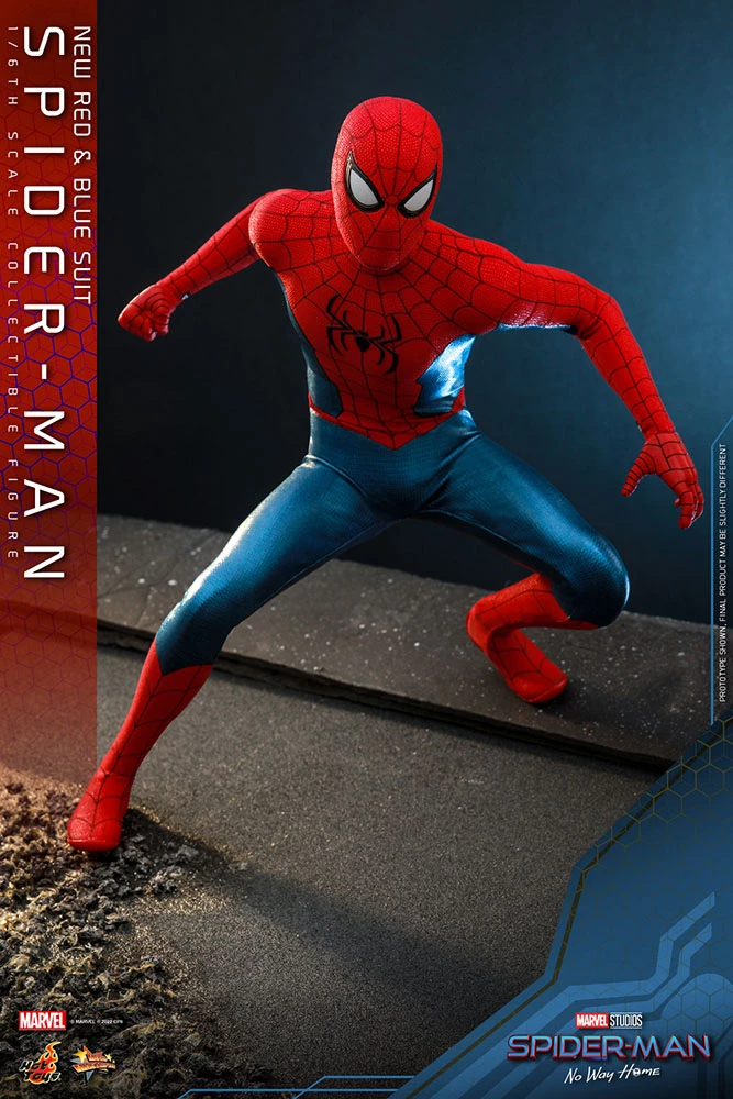 Hot Toys Spider-man: No Way Home Figurine Movie Masterpiece 1/6 Spider-man (new Red And Blue Suit) 28 Cm 11 Hot Toys Spider-man: No Way Home Figurine Movie Masterpiece 1/6 Spider-man (new Red And Blue Suit) 28 Cm – Image 11