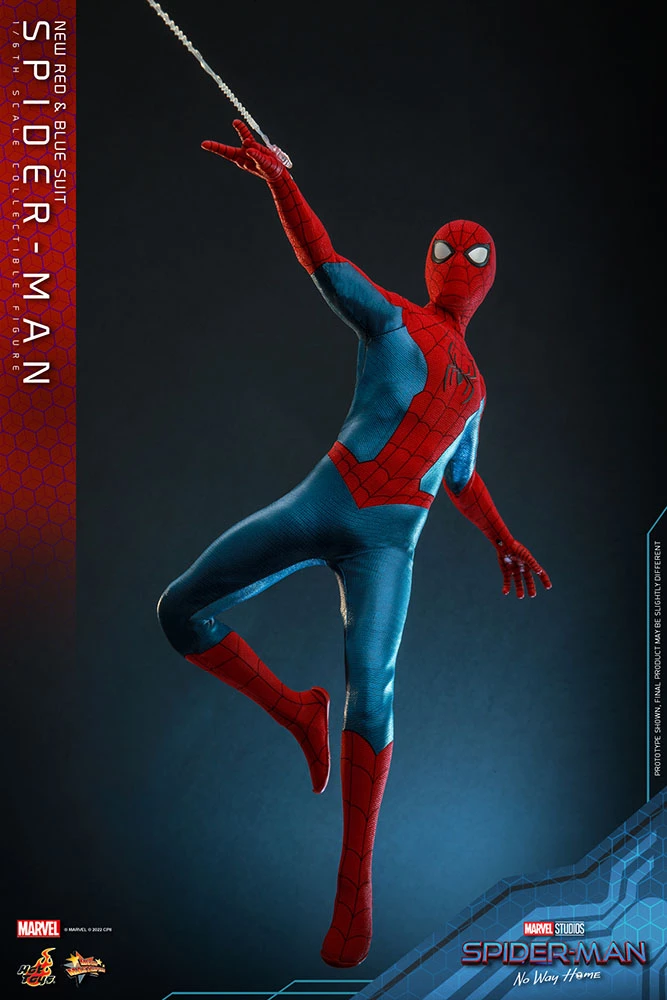 Hot Toys Spider-man: No Way Home Figurine Movie Masterpiece 1/6 Spider-man (new Red And Blue Suit) 28 Cm 13 Hot Toys Spider-man: No Way Home Figurine Movie Masterpiece 1/6 Spider-man (new Red And Blue Suit) 28 Cm – Image 13