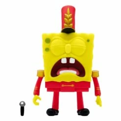 SUPER7 Bob L´éponge Figurine Reaction Band Geeks Spongebob 10 Cm