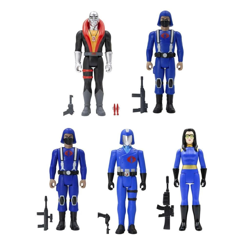 SUPER7 G.i. Joe Reaction Cobra Wave 1a Assortiment 2 Figurine 10 Cm (12) 1 SUPER7 G.i. Joe Reaction Cobra Wave 1a Assortiment 2 Figurine 10 Cm (12)