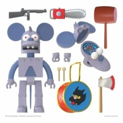 SUPER7 Les Simpson Figurine Ultimates Robot Itchy 18 Cm