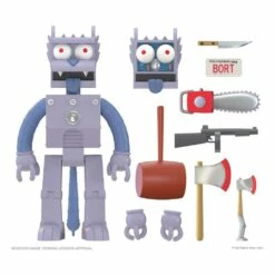 SUPER7 Les Simpson Figurine Ultimates Robot Scratchy 18 Cm