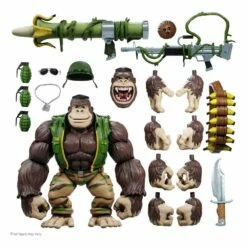 SUPER7 Les Tortues Ninja Figurine Ultimates Guerrilla Gorilla 20 Cm - Figurines Articulées