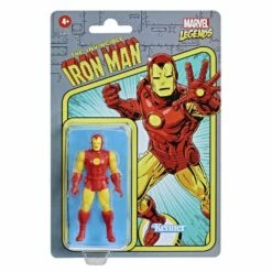 Hasbro Marvel Legends Series - Retro Collection - Figurine D'action Iron Man 10cm
