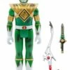 SUPER7 Mighty Morphin Power Rangers Figurine Reaction Green Ranger (battle Damaged) 10 Cm