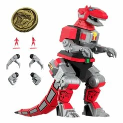 SUPER7 Mighty Morphin Power Rangers Figurine Ultimates Tyrannosaurus Dinozord 20 Cm