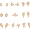 GOOD SMILE COMPANY Original Character Accessoires Pour Figurines Nendoroid Doll Hand Parts Set 02 (almond Milk)