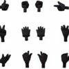 GOOD SMILE COMPANY Original Character Accessoires Pour Figurines Nendoroid Doll Hand Parts Set Gloves Ver. (black)
