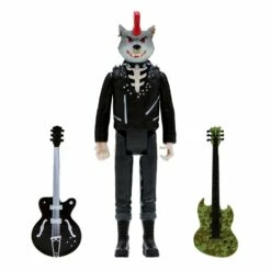 SUPER7 Rancid Figurine Reaction Skeletim (wolf Head) 10 Cm