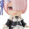 GOOD SMILE COMPANY Re:zero Starting Life In Another World Figurine Nendoroid Swacchao! Ram 9 Cm