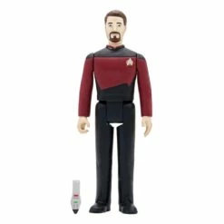 SUPER7 Star Trek: The Next Generation Reaction Figurine Wave 2 Commander Riker 10 Cm