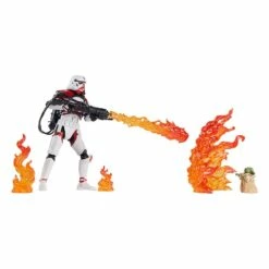 Hasbro Star Wars: The Mandalorian Vintage Collection Figurine 2022 Incinerator Trooper & Grogu 10 Cm