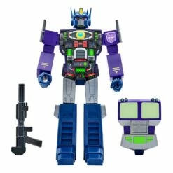 SUPER7 Transformers Figurine Super Cyborg Optimus Prime (shattered Glass Purple) 28 Cm